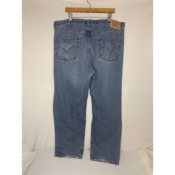 Vintage Levis 550 Jeans Womens Relaxed Fit Tapered Leg Blue Denim 42x32 - Picture 2 of 5